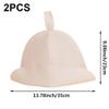 Fituenly Felt Sauna Hat Steam Bath Cap Elastic Shower Hats Bathroom Accessories Sauna Cap Sauna Supplies Absorbent Bathing Cap view 3