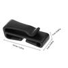 Beaupretty Plastic Ski Helmet Mask Hook Mask Connector for Skiing Winter Sports Gear Fixing Tools for Cycling Skiing Black view 2