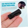 Beaupretty Plastic Ski Helmet Mask Hook Mask Connector for Skiing Winter Sports Gear Fixing Tools for Cycling Skiing Black view 4
