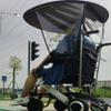 Wheelchair Umbrella Cover - Sun and Rain Protection for Electric and Manual Wheelchairs - Durable Canopy for Outdoor Use view 1