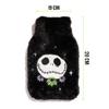 Skinnydip Hot Water Bottle Nightmare Before Christmas Jack Flower Cover with Soft Faux Fur 300ml Capacity Cute & Fluffy Hot Water Bottle with Twist-Lid Fastening (Nightmare Before Christmas) view 2