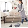 KAILIKETIY Versatile Broom and Dustpan Set with Long Handle Plastic Construction for Indoor and Office Use, Efficient Dustpan Broom Kit to Collect Debris with Ease, view 4