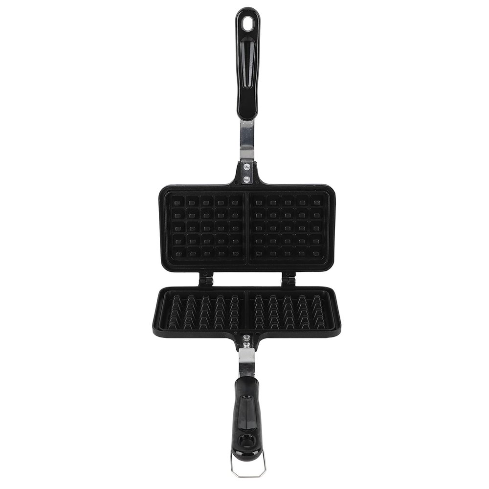 Aramox Aluminum Double Waffle Pan for Crispy Waffles Multifunctional Use for Desserts and Breakfast