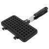 Aramox Aluminum Double Waffle Pan for Crispy Waffles Multifunctional Use for Desserts and Breakfast view 2