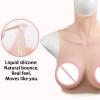 Cyomi Silicone Breast Forms,Fake Boobs, Silicone Breastplate, Fake Breasts, Breast Plate,Crossdresser Cosplay Drag Queen(Plus size-Ivory White,D cup) view 3