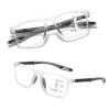 1 Pack Progressive Multifocus Reading Glasses With Comfort Spring Hinge, Blue Light Blocking Classes Readers (Clear/Grey,2.0x) view 1