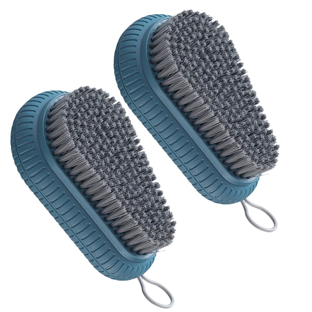 FRCOLOR Multifunction Scrubbing Brush Portable Household Laundry Brush for Clothes Shoes 2Pcs for Scrubbing Kitchen Bathroom