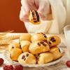 3 Flavors Baked BunsHealthy and Nutritious Breakfast,Flower Rolls,Red Date Milk Bread,Instant Meal Replacement Food,Delicious Chinese Specialty Snacks Gifts (Original flavor,100g) view 2