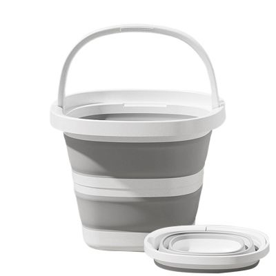 10L Foldable Silicone Bucket - Foldable Water Pail For Camping, Fishing & Gardening | Portable Space-Saving Tub Indoor Outdoor Use