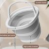 10L Foldable Silicone Bucket - Foldable Water Pail For Camping, Fishing & Gardening | Portable Space-Saving Tub Indoor Outdoor Use view 4