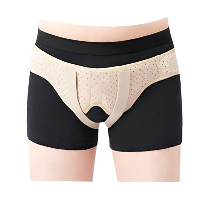 Hernia Belt with 2 Removable Compression Pads for Single/Double Inguinal or Sports Hernia, Groin Support for Men and Women Pain Relief(Yellow,Medium)