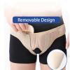 Hernia Belt with 2 Removable Compression Pads for Single/Double Inguinal or Sports Hernia, Groin Support for Men and Women Pain Relief(Yellow,Medium) view 3