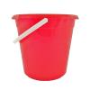 10 Litre Polypropylene Standard Plastic Bucket Heavy-Duty Domestic Utility Bucket with Handle Durable, Lightweight & Multipurpose for Home, Cleaning, Gardening & More Red view 1