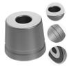 VICASKY 2pcs Base Aluminum Stand Sturdy Bathroom Supplies Practical Holding Base for Shower Suction view 2