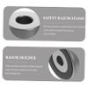 VICASKY 2pcs Base Aluminum Stand Sturdy Bathroom Supplies Practical Holding Base for Shower Suction view 4