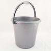 10 Litre Polypropylene Standard Plastic Bucket Heavy-Duty Domestic Utility Bucket with Handle Durable, Lightweight & Multipurpose for Home, Cleaning, Gardening & More Silver view 2