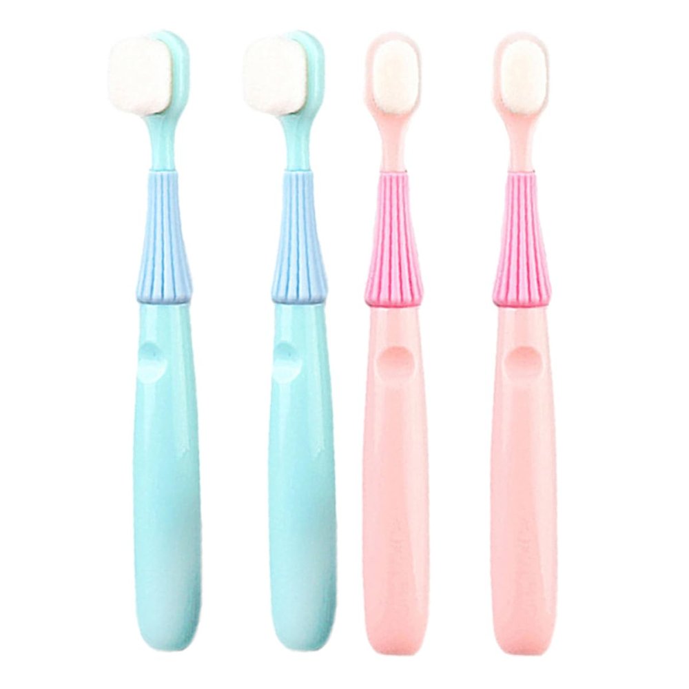 COLLBATH 4pcs Soft Toothbrush for Boys and Girls Brush for Toddlers Gentle Bristle Boys and Girls Toothbrushes