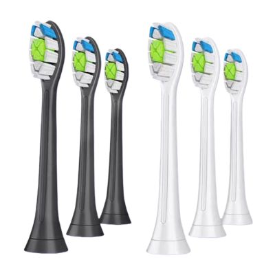 an Electric Toothbrush Replaces The Toothbrush Head. Compatible for Philips HX9352 HX9359 HX9361 HX9362 HX9372 HX9381 HX9382(White x3 Black x3)