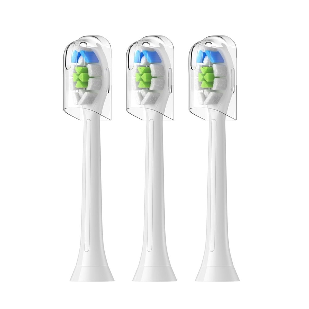 an Electric Toothbrush Replaces The Toothbrush Head. Compatible for Philips HX6311 HX6312 HX6320 HX6321 HX6322 HX6330 HX6340(White x3pcs)