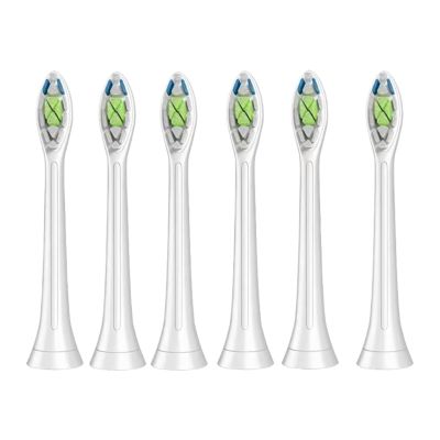 an Electric Toothbrush Replaces The Toothbrush Head. Compatible for Philips HX6732 HX6733 HX6750 HX6780 HX6781 HX6782 HX8911 HX8918(White x6pcs)