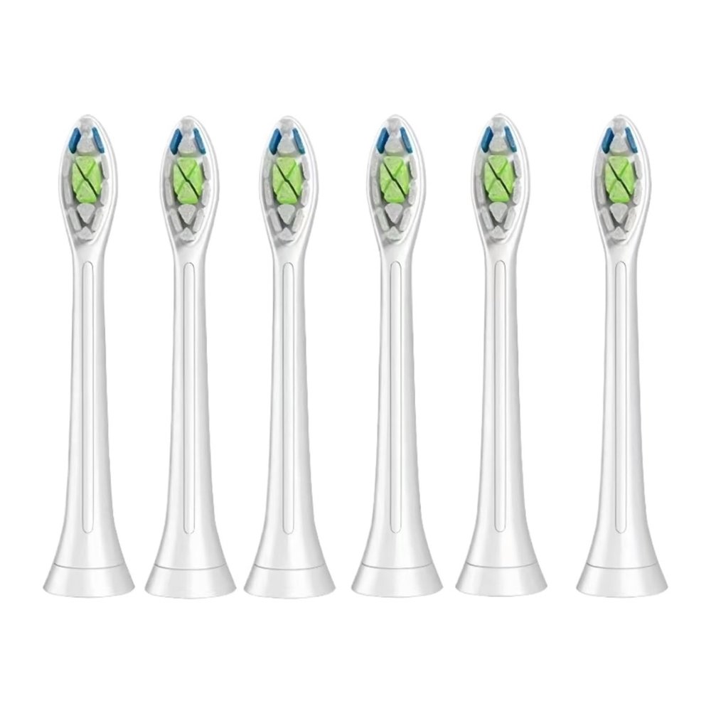 an Electric Toothbrush Replaces The Toothbrush Head. Compatible for Philips HX6732 HX6733 HX6750 HX6780 HX6781 HX6782 HX8911 HX8918(White x6pcs)