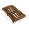 OATIPHO Wooden Foot Massager for Deep Tissue Massage and Acupoint Stimulation with Multiple Wheels, Compact Coffee- Design for Office and Business Trips, Sturdy Foot Muscle Roller view 2