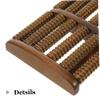 OATIPHO Wooden Foot Massager for Deep Tissue Massage and Acupoint Stimulation with Multiple Wheels, Compact Coffee- Design for Office and Business Trips, Sturdy Foot Muscle Roller view 3