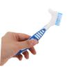 GOOHOCHY 3PCS Dual Head Soft Bristle Toothbrush for Dentures Gentle Cleaning Tool for Elderly Oral Care Portable and Efficient Tooth Cleaning Brush for Travel and Daily Use view 4
