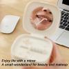 Denture Container - Denture Holder Case Set | with Mirror Teeth Protection Cover Cleaning Box Set for Women Men Elderly Child Travel Bathroom Retainer view 2
