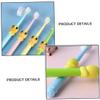 WRITWAA 4pcs Cartoon Bristle Toothbrushes for Kids, Soft Pp Material, Comfortable Experience, Unique Adorable Design, Encourages Oral Care Habits, for Children Aged 2-10 view 4