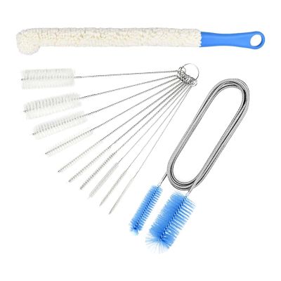 12pcs Professional Drain Cleaning Brush Loose Design Bathroom Doun with Nylon Bristles for Kitchen Sink Pipe
