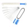 12pcs Professional Drain Cleaning Brush Loose Design Bathroom Doun with Nylon Bristles for Kitchen Sink Pipe view 1