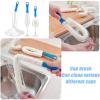 12pcs Professional Drain Cleaning Brush Loose Design Bathroom Doun with Nylon Bristles for Kitchen Sink Pipe view 2