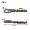 100pcs Special Eyeglasses Spring Insert Glasses Spring Hinge Repair Accessories Many Size Options(SG58) view 3