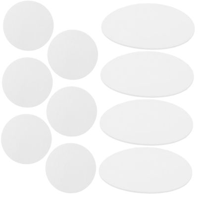 GLEAVI Food Desiccant Sheets Moisture Absorbing Replacement Sheets 100pcs 5cm Round Food-grade Plant Fiber Moisture Absorbers for Food Jars and Rice Storage