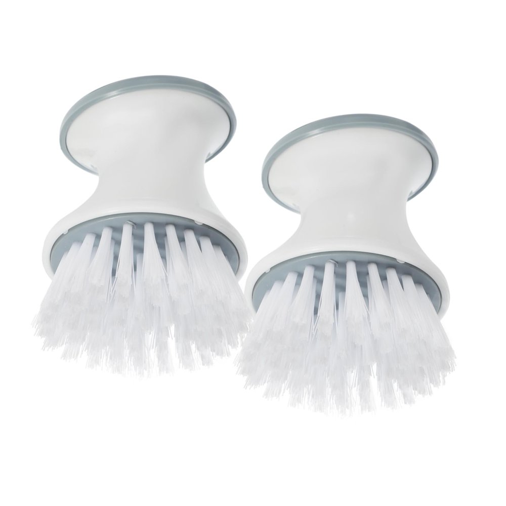 Anneome Kitchen Scrub Brush Sturdy Pp and Tpr Material Lightweight with Gentle Nylon Bristles 2pcs Dish Cleaning Brush with Handle for Efficient for Kitchen and Bathroom Fixtures