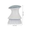 Anneome Kitchen Scrub Brush Sturdy Pp and Tpr Material Lightweight with Gentle Nylon Bristles 2pcs Dish Cleaning Brush with Handle for Efficient for Kitchen and Bathroom Fixtures view 2