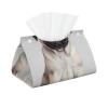 Pug Dog Long Tissue Box Cover Faux Leather Tissue Holder, Stylish Tissue Dispenser For Bathroom, Living Room, Office, Bedroom, Car Use view 1