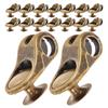 Veemoon 30pcs Hiking Shoe Buckles Metal Lace Hooks Shoe Lace Tips for Camping Climbing Boot Eyelet Fittings view 1