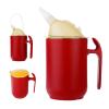 Jukeoiu Adult Sippy Cups for Elderly,Patient Drinking Cup with Handle - Hospital Mugs with Lid, Safe Design Disorders People Supplies for Lovers Coworkers Friends view 1