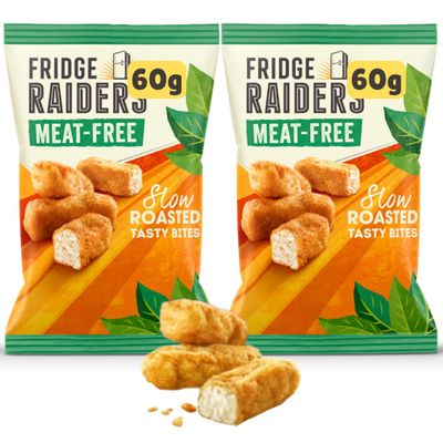 MEAT-FREE Fridge Raider Lunchables Tasty bites, High Protein Snacks for School Lunch, Picnic Food (2x60g Slow Roasted)