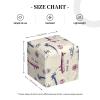 Retro Airplane Print Tissue Box Cover Square, Foldable Modern Leather Cube Tissue Box Holder, Home Decor Accessories for Bathroom, Nightstand, Office Desk, Car, Tabletop view 2