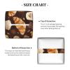 Coffee Bread 1 Print Tissue Box Cover Square, Foldable Modern Leather Cube Tissue Box Holder, Home Decor Accessories for Bathroom, Nightstand, Office Desk, Car, Tabletop view 4