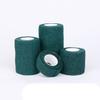 SBJKLYRN Self-adhesive bandage tape 4.8m Colorful Sport Self Adhesive Elastic Bandage Wrap Tape For Knee Support Pads Finger Ankle Palm Shoulder(Dark green,2.5cm X 4.8m) view 1