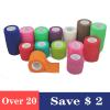 SBJKLYRN Self-adhesive bandage tape 4.8m Colorful Sport Self Adhesive Elastic Bandage Wrap Tape For Knee Support Pads Finger Ankle Palm Shoulder(Dark green,2.5cm X 4.8m) view 2