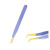1 Piece Purple Tweezers Stainless Steel Tweezers for Eyelash Extensions(08) view 1