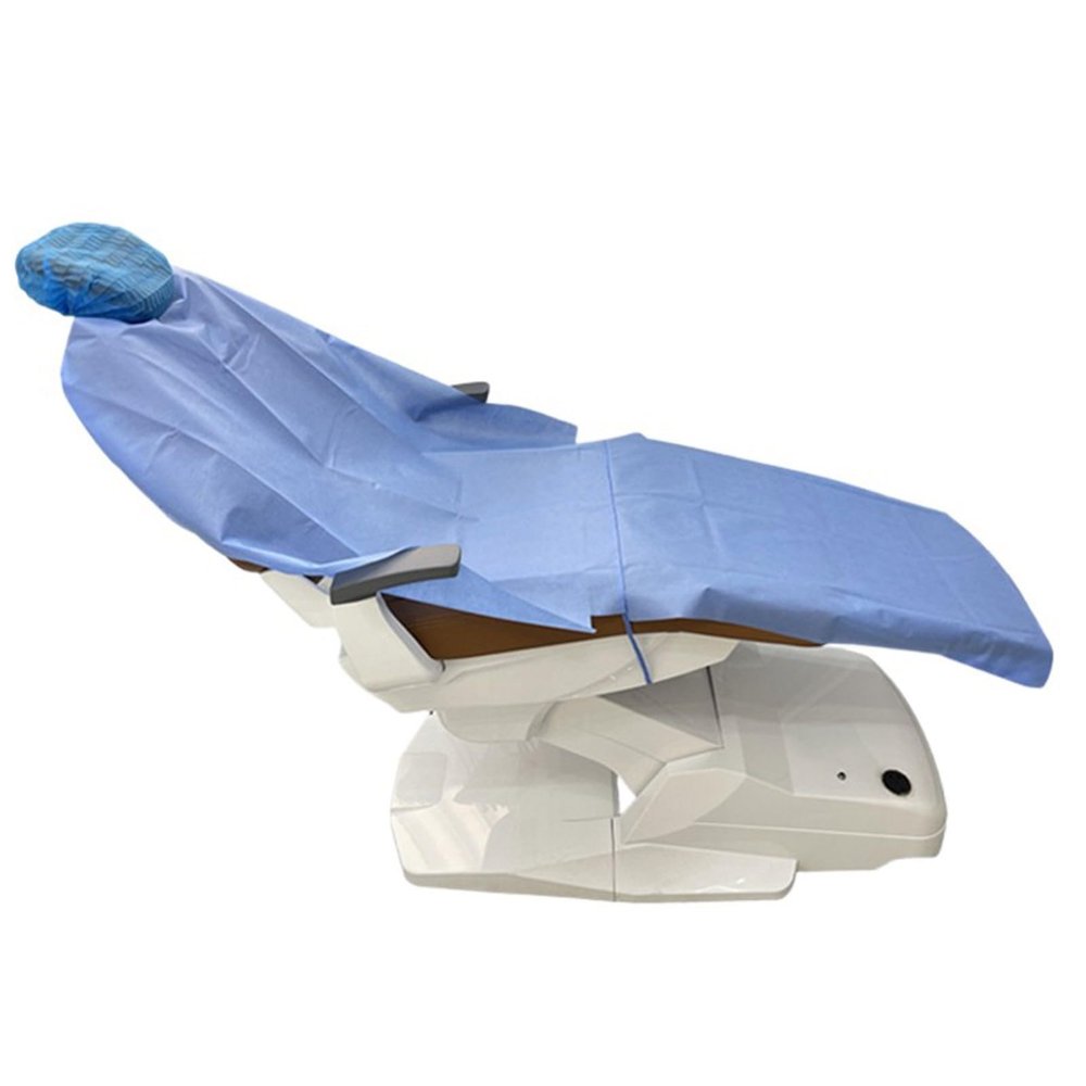 buyzg 75 Pieces Disposable Dental Chair Disposable Bed Sheets Massage Table Sheets Non-Woven Spa Fabric Waterproof Bed Cover Oil Proof Breathable Accessories for Spa Beauty Salon Hotels