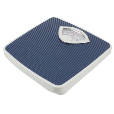 Anneome Mechanical Dial Body Weight Scale Compact and Accurate Bath Weighing Scale for Home Use for Quick Weight Monitoring Non Slip Surface Display Blue