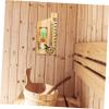 DECHOUS Wooden Hourglass Timer Light Weight Smooth Surface and, Classic Simple Design with 15-Minute Timing Suitable for Wall Mounting for Sauna in Sauna Rooms view 4