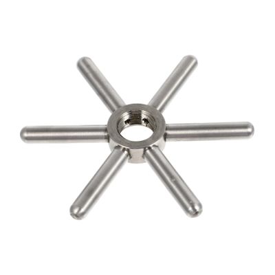Snowflake Stainless Steel Cup Washer Head Silver for Glass